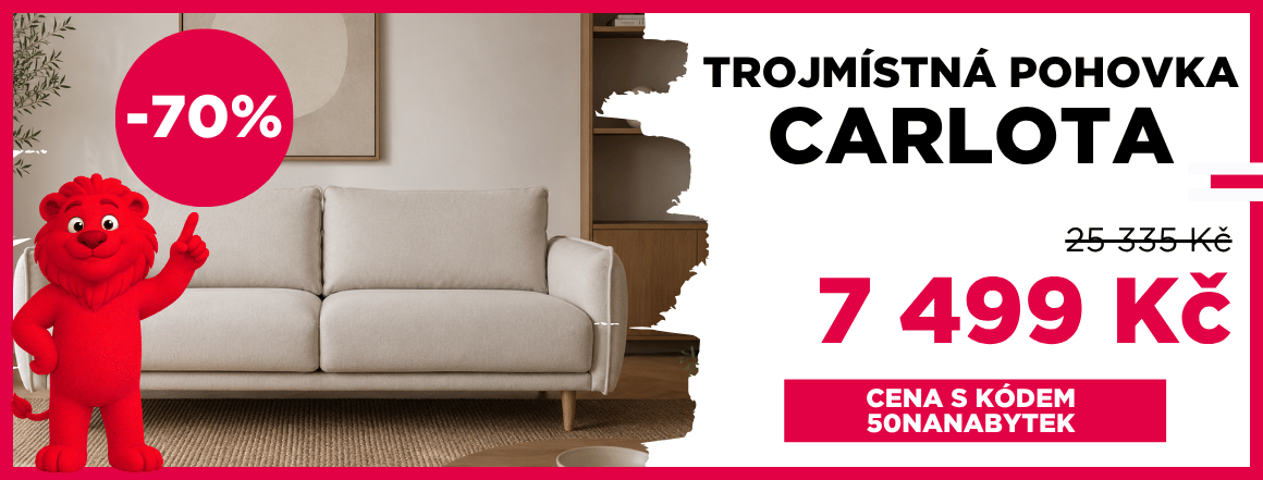 Trojmístná pohovka Carlota