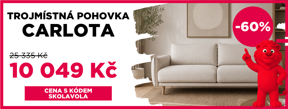 Trojmístná pohovka Carlota