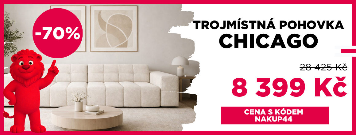 Trojmístná pohovka Chicago