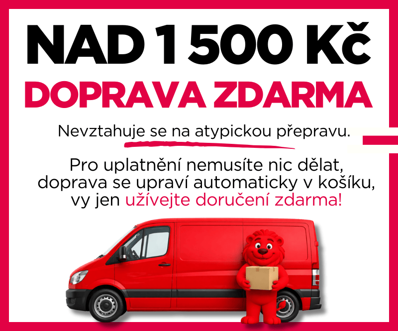 Doprava zdarma 1500 Kč