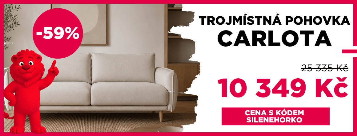 Trojmístná pohovka Carlota