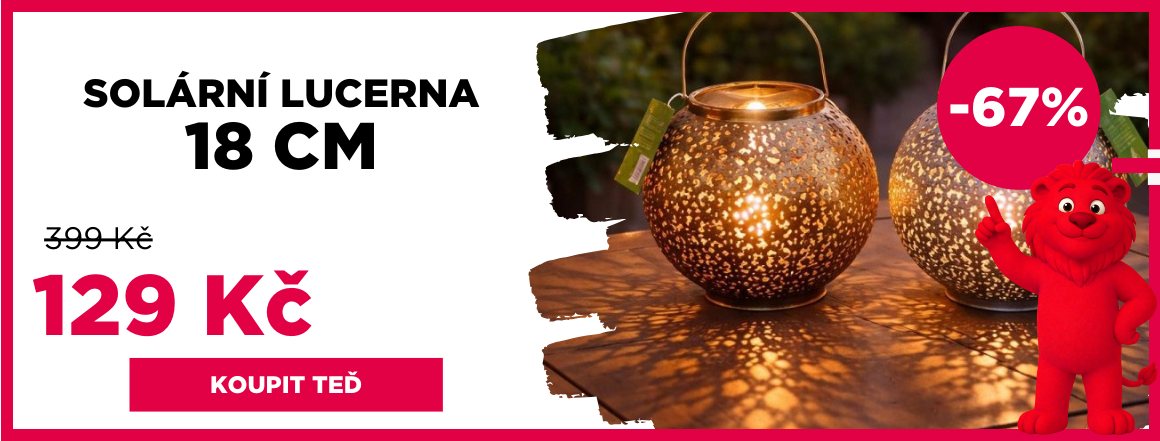 Solární lucerna, 18 cm