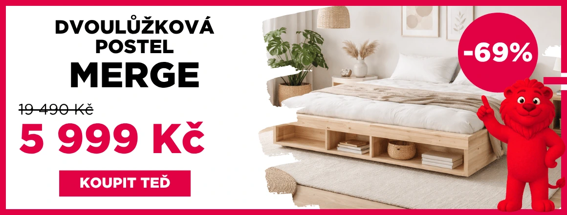 Dvoulůžková postel Merge