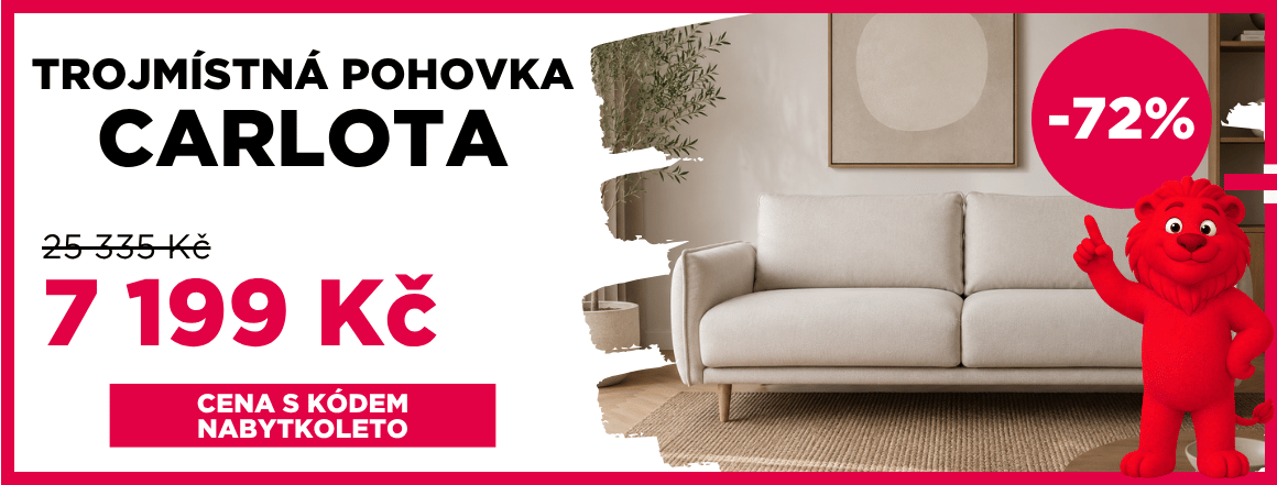 Trojmístná pohovka Carlota