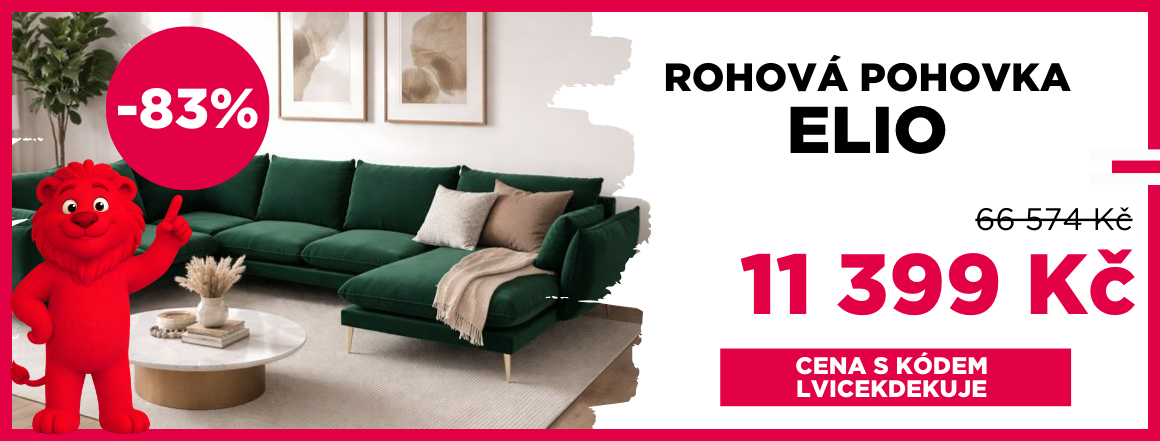 Pravá rohová pohovka Elio