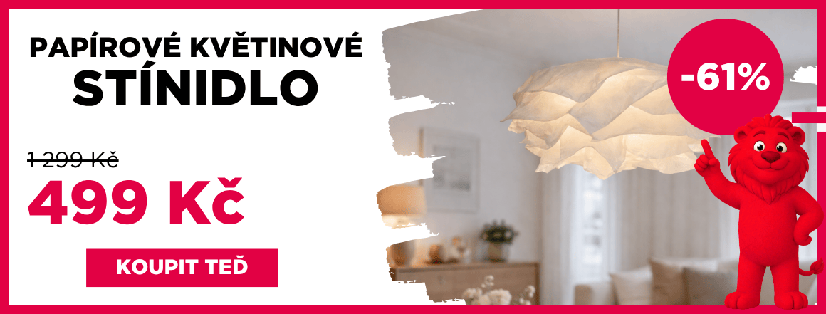 Papírové květinové stínidlo