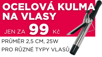 Ocelová kulma na vlasy