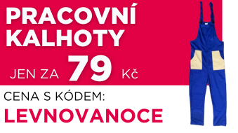 Pracovní modré kalhoty s laclem