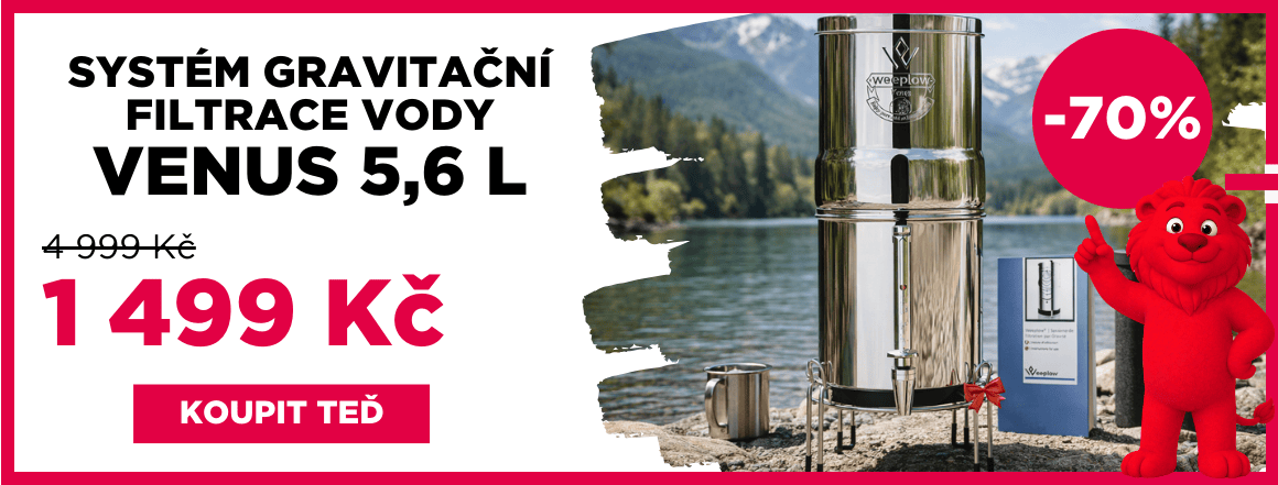 Systém gravitační filtrace vody