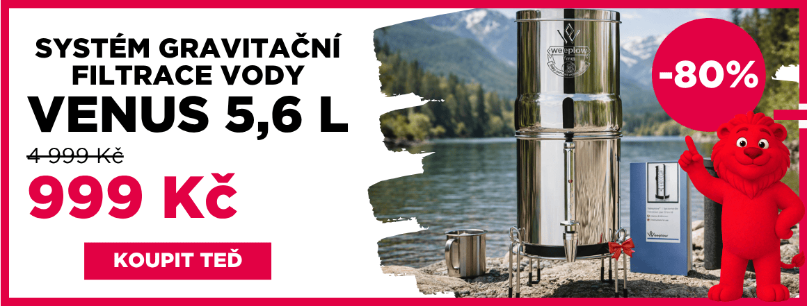 Systém gravitační filtrace vody