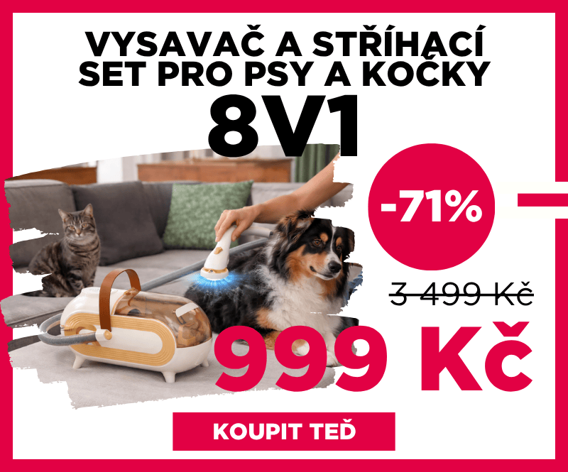 Vysavač a stříhací set pro psy a kočky