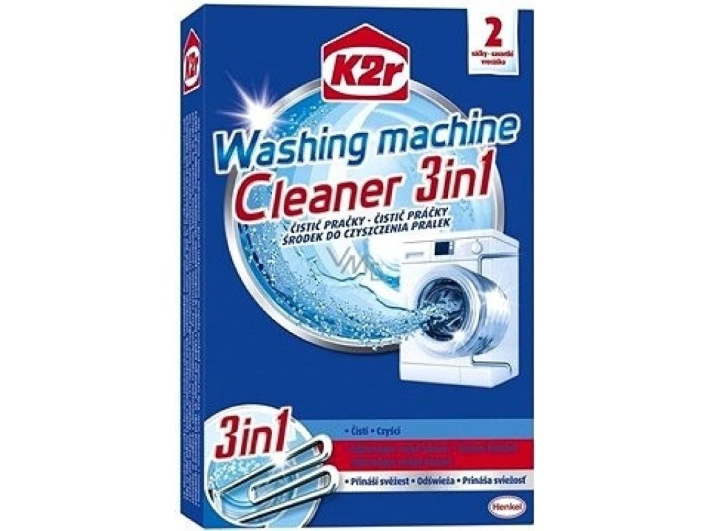 K2r Washing Machine Cleaner 3in1 čistič pračky 2 x 75 g