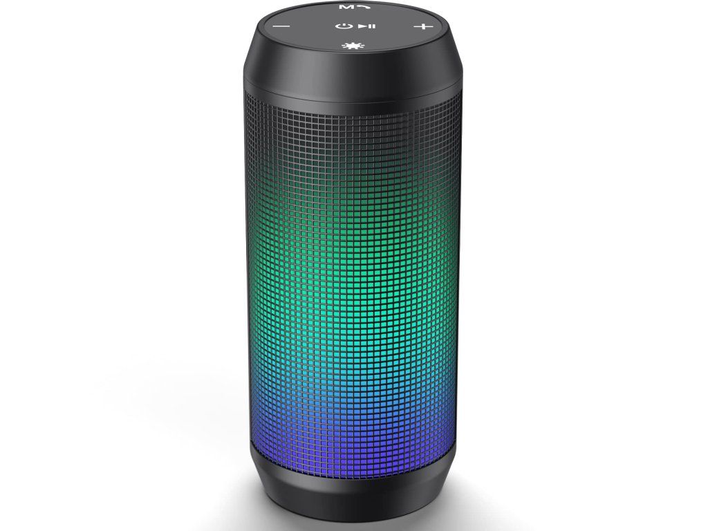 Přenosný Bluetooth reproduktor s LED světlem, 10W, IPX5