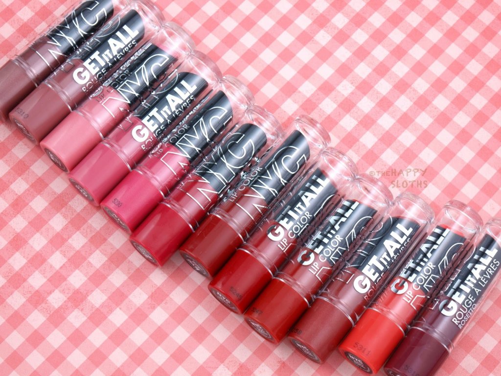 new york color nyc get it all lipstick swatches review 1