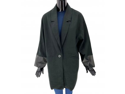 Elegantní dámský kabát, RETRO & ICONE, černá barva