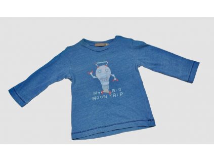 Dětské triko, CANADA HOUSE, tmavě modrá barva, obrázek robota