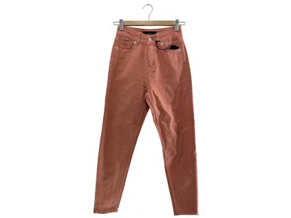 Dámská riflové kalhoty, WHY 7, růžová barva