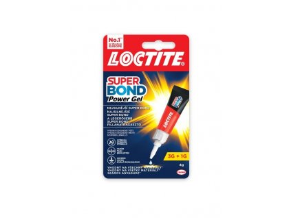 Henkel Loctite - sekundové lepidloSuper Bond Power Gel, 3+1 g