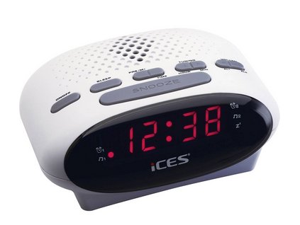 ICES ICR-210 radiobudík FM bílá