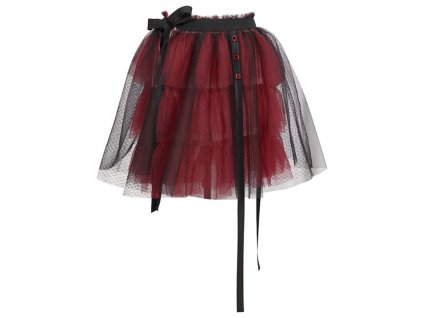 Dámská punkrocková sukně - černočervená - Devil Fashion