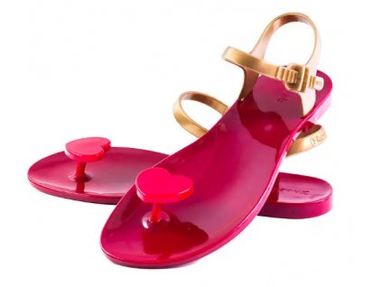 Zhoelala dámské sandály VALENTINE - DEEP RED GOLD (ZL-VT05)