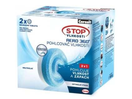 Ceresit Stop vlhkosti AERO náhradní tablety 2x450g