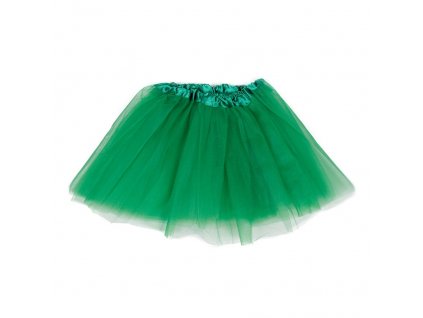 Tylová sukně - tmavě zelená