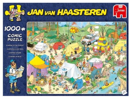 Puzzle Jan van Haasteren Kempování v lese