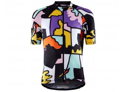 Cyklistický dres, ADV bike  endur graphic jersey, multi/gum