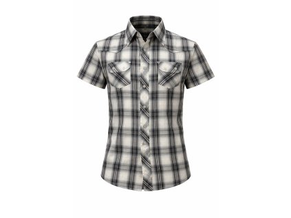 Pánská košile s krátkým rukávem, černobílá  Nové
