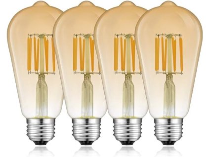 LED žárovka - teplá bílá - 8W - 4ks