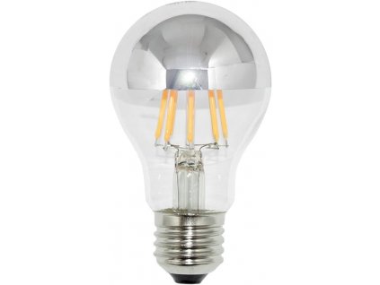 LED Žárovka se stříbrnou zrcadlovou korunkou - E27 - 4 W - 6ks