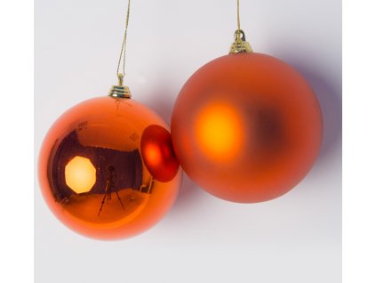 Sada vánočních ozdob - koule, plast, 6 cm, 24 kusů
