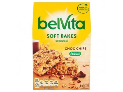 Belvita Soft Bakes měkké sušenky s čokoládou 250g