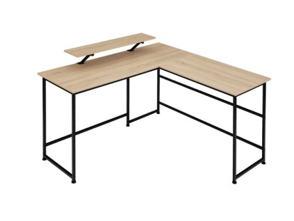 Psací stůl Melrose 140x130x76,5cm Industrial světlé dřevo, dub Sonoma