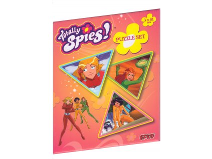 Totally Spies špionky - puzzle 3x 81 dílků