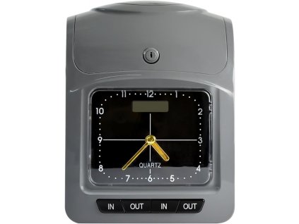 LCD elektrický docházkový stroj s hodinami