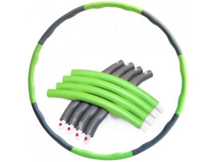 Obruč Hula Hoop 95 cm, šedo - zelená  Rozbaleno