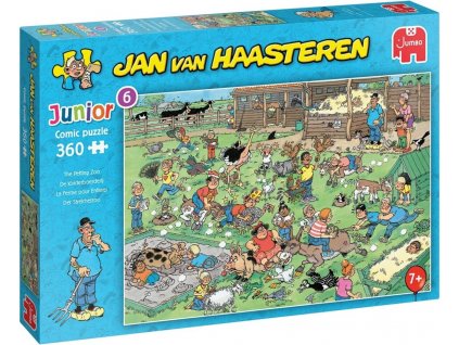 Puzzle Jan van Haasteren Junior - The Petting Zoo - 360 dílků