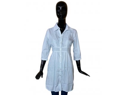 Košilové šaty s proužky Cars Jeans - Bílo-modré