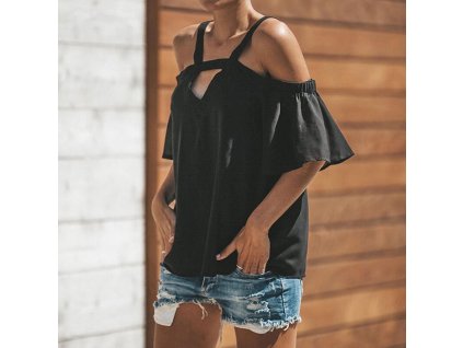 Dámské triko Coriander Černá-M/L