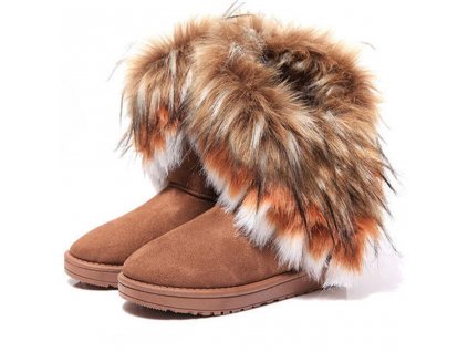 Zimní dámské boty s kožíškem - 3 barvy