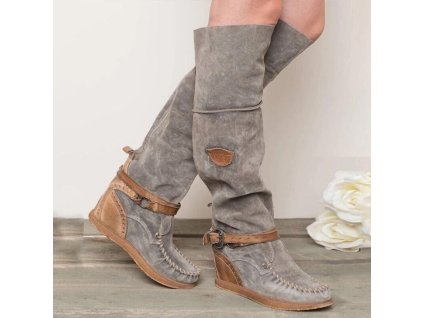 Ladies´ high boots Ria - Šedá-37