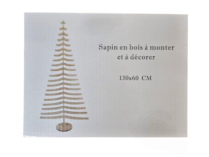 Dekorace dřevěný strom s podstavcem 130x60cm