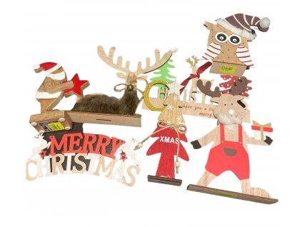 Dřevěné vánoční dekorace nad 20 cm - náhodný výběr