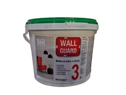 WallGuard malba na stěny a stropy 10l bílá báze1  Po datu min. trvanlivosti