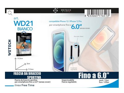 Zelený náramek na smartphone – až 6"