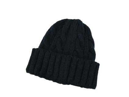 Zimní čepice pletená tmavě modrá