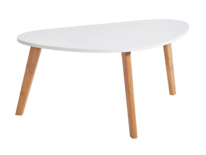 Bílý konferenční stolek Bonami Essentials Skandinavian, délka 84,5 cm
