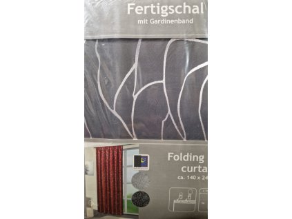 ZÁVĚS RŮŽE 140X245CM stříbrný